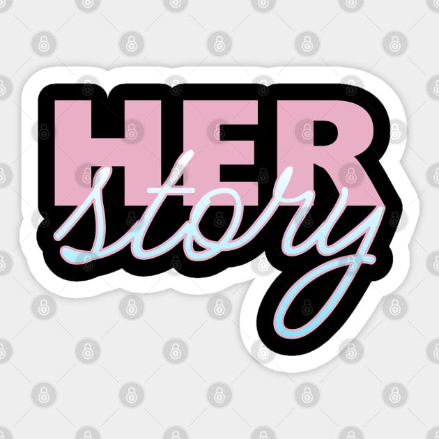 Herstory womens history month trans pride flag Sticker by meldra